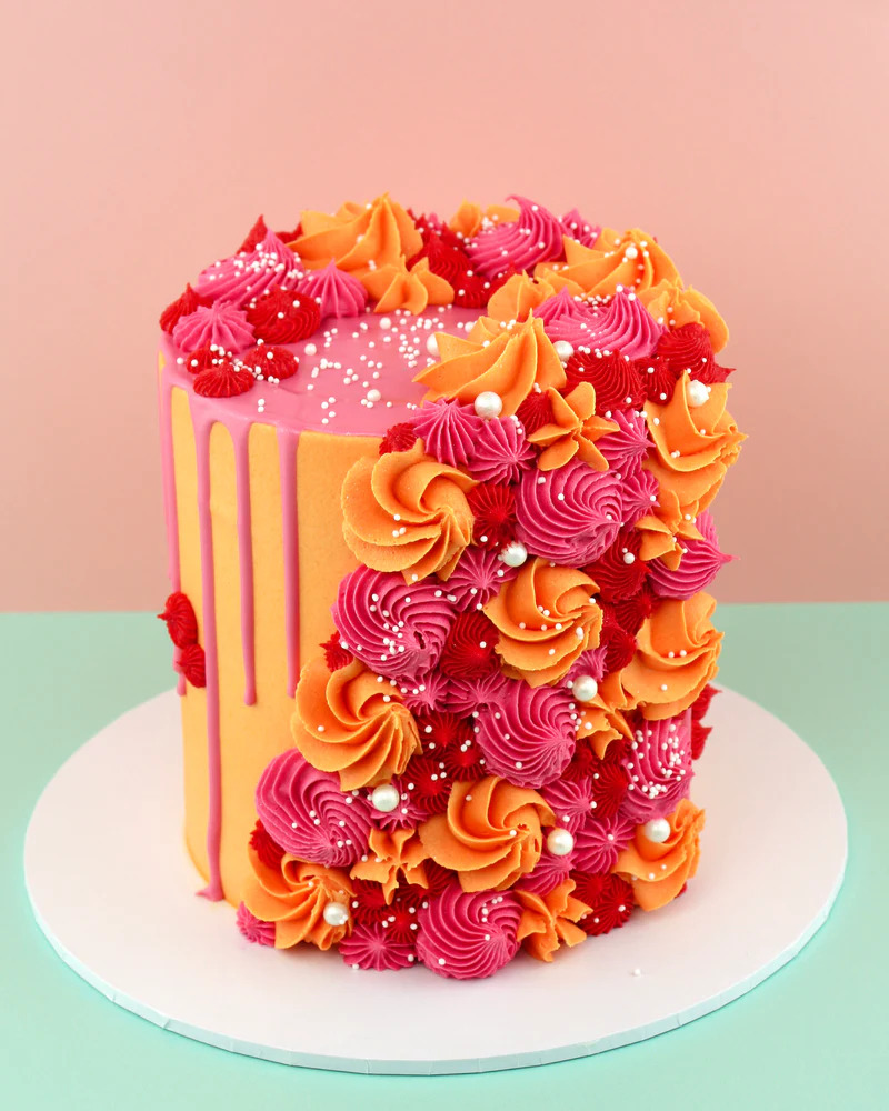 Sunset Cascade Cake